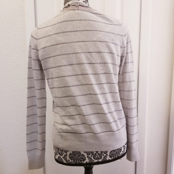 Ann Taylor Loft Sequin & Striped Open Cardigan - Picture 5 of 10